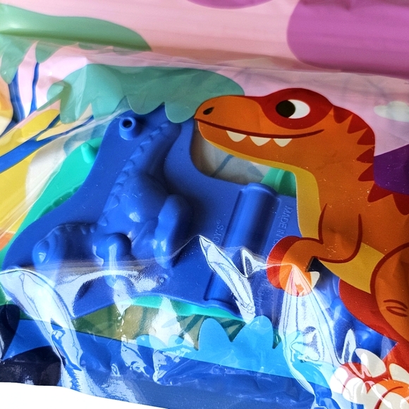 2 Pk Play-Doh Dinosaurs Spinosaurus Ankylosaurus Velociraptor Pachycephalosaurus - Picture 4 of 11